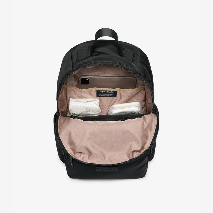 TIBA + MARL Elwood Changing Backpack - Black Woven-Changing Bags-Black Woven- | Natural Baby Shower