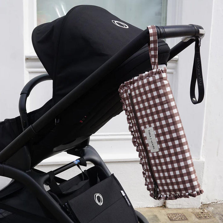 TIBA + MARL Etta Changing Clutch - Brown Gingham-Mini Bags-Brown Gingham- | Natural Baby Shower