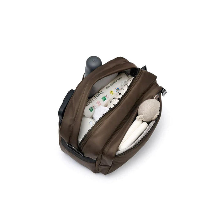 TIBA + MARL Hiro Buggy Organiser / Changing Bag - Chocolate-Changing Bags-Chocolate- | Natural Baby Shower