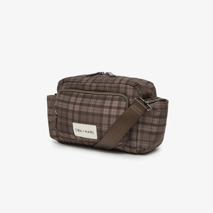 TIBA + MARL Inka Stroller Organiser - Tartan-Stroller Organisers-Tartan-One Size | Natural Baby Shower