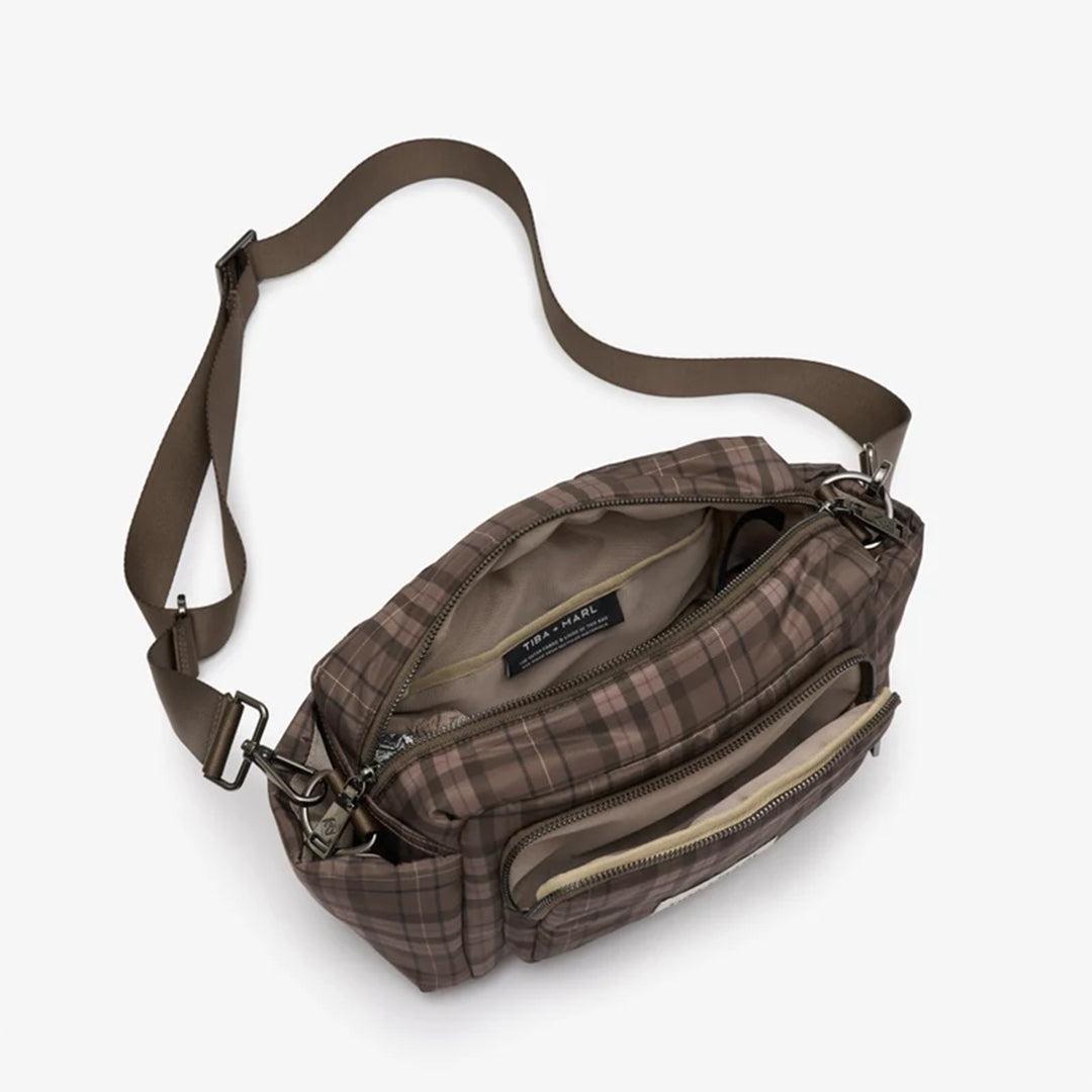 TIBA + MARL Inka Stroller Organiser - Tartan-Stroller Organisers-Tartan-One Size | Natural Baby Shower
