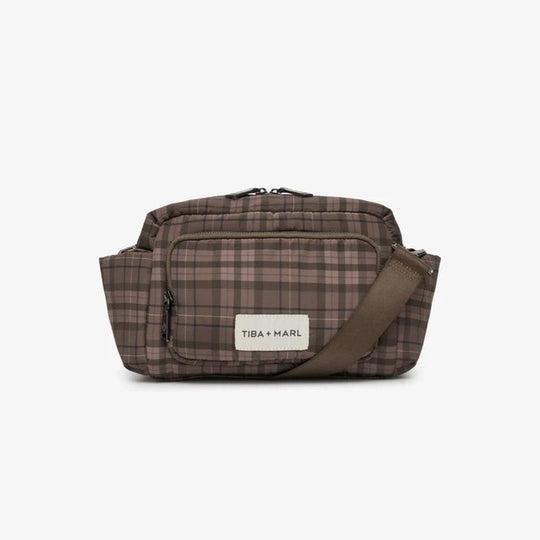 TIBA + MARL Inka Stroller Organiser - Tartan-Stroller Organisers-Tartan-One Size | Natural Baby Shower