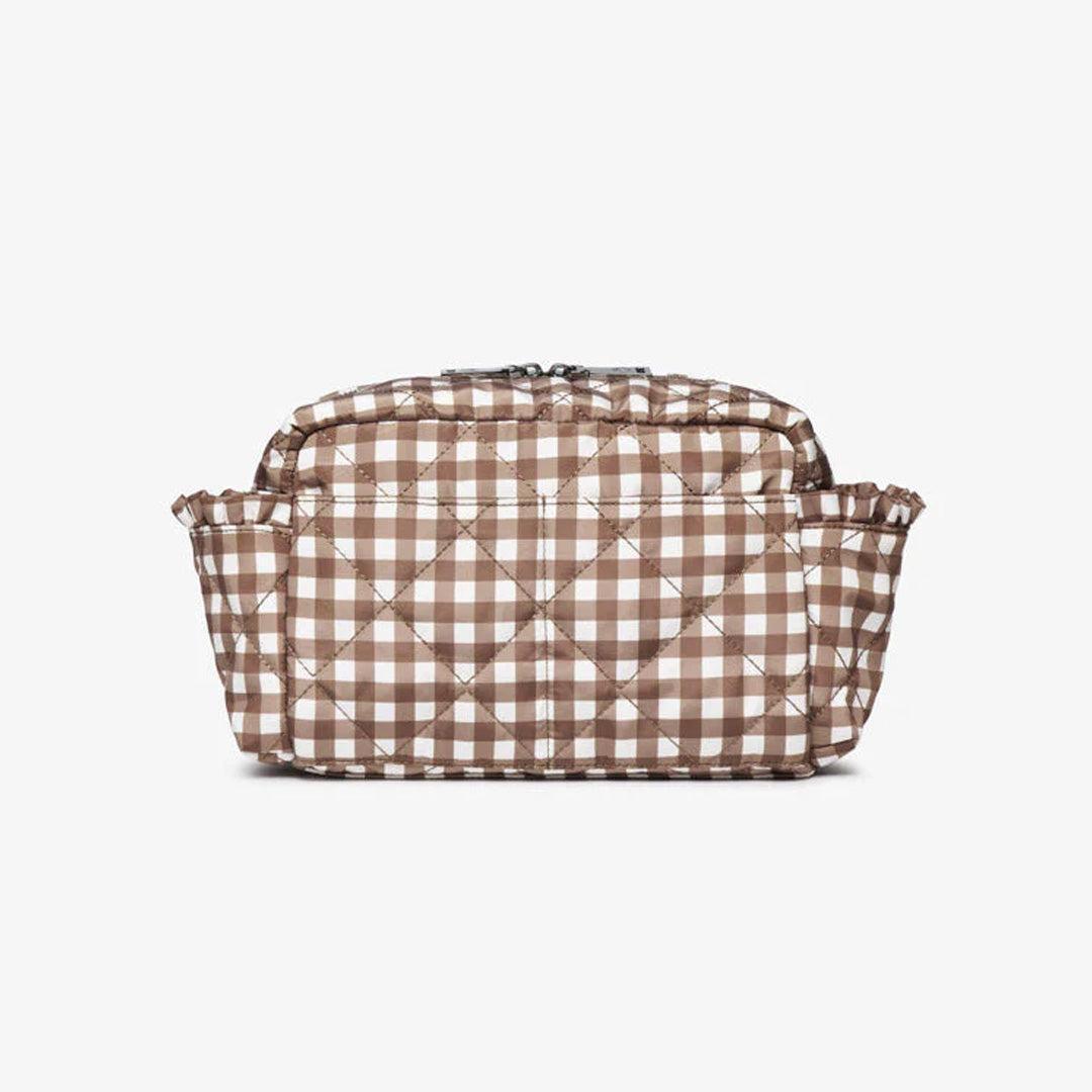 TIBA + MARL Inka Stroller Organiser - Brown Gingham-Stroller Organisers- | Natural Baby Shower