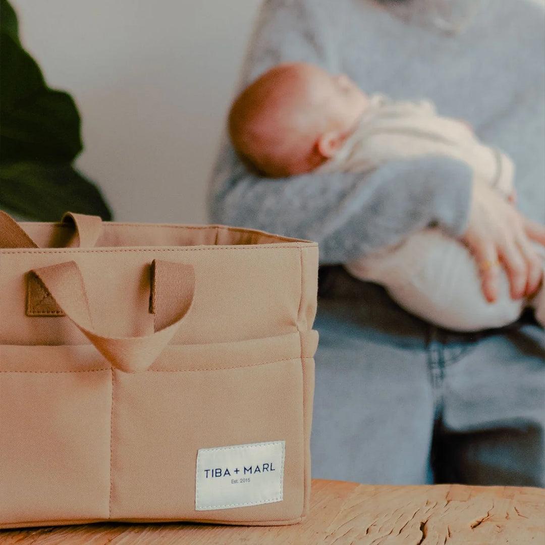 Tiba + Marl Canvas Caddy - Desert-Stroller Organisers-Desert- | Natural Baby Shower