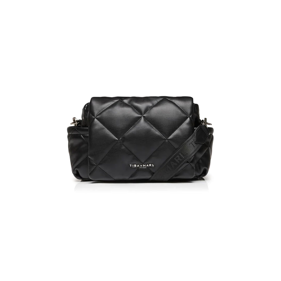 Tiba + Marl Nova Eco Compact Quilted Changing Bag - Black-Mini Bags-Black- | Natural Baby Shower