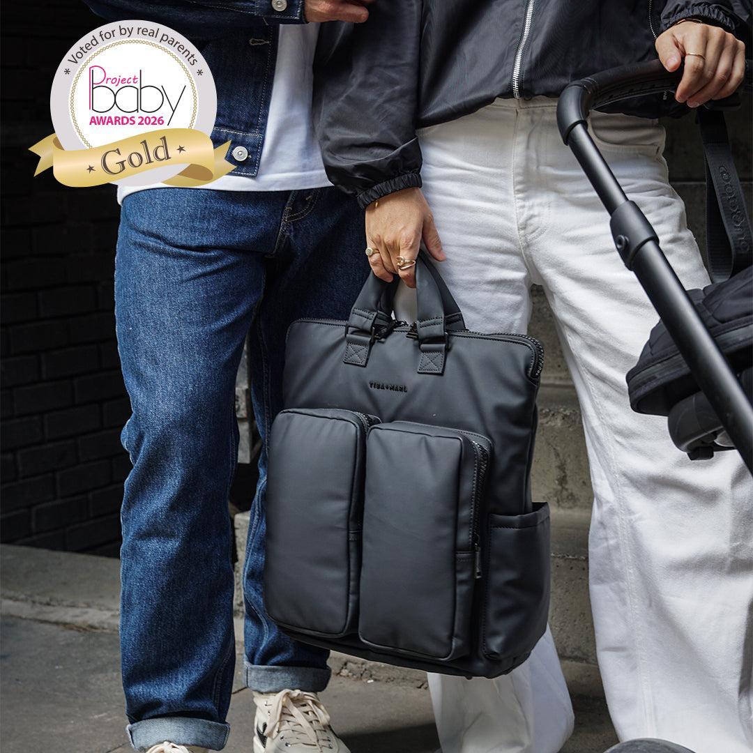TIBA + MARL Ozzy Backpack - Matte Black-Changing Bags- | Natural Baby Shower