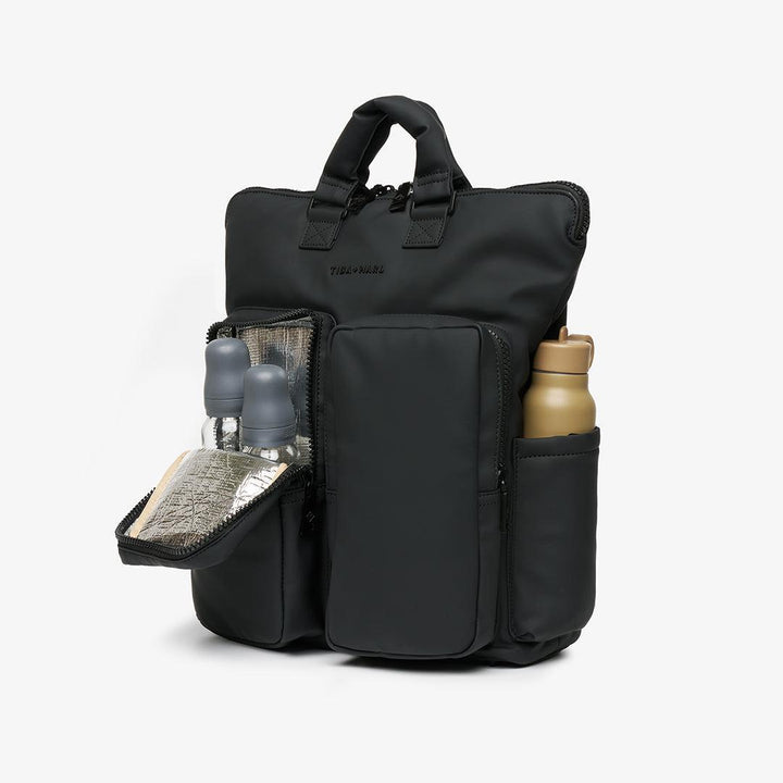 TIBA + MARL Ozzy Backpack - Matte Black-Changing Bags-Matte Black- | Natural Baby Shower