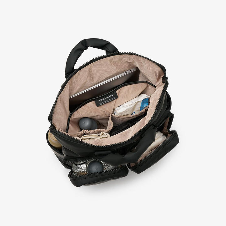 TIBA + MARL Ozzy Backpack - Matte Black-Changing Bags-Matte Black- | Natural Baby Shower