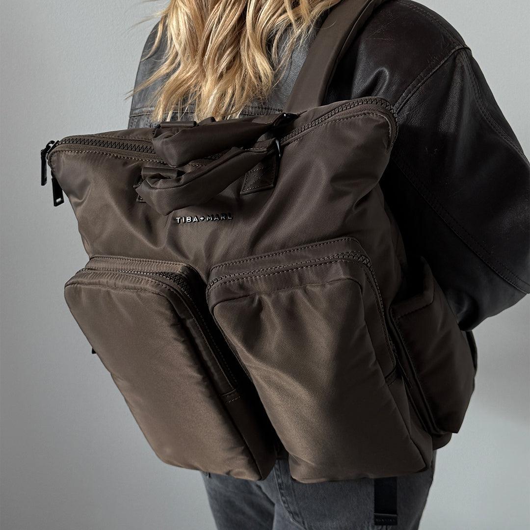 TIBA + MARL Ozzy Backpack - Chocolate-Changing Bags-Chocolate- | Natural Baby Shower