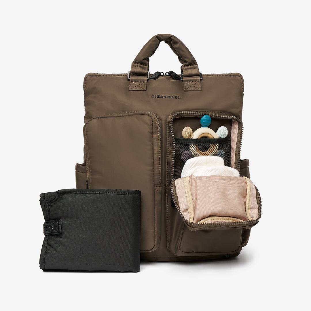 TIBA + MARL Ozzy Backpack - Chocolate-Changing Bags-Chocolate- | Natural Baby Shower