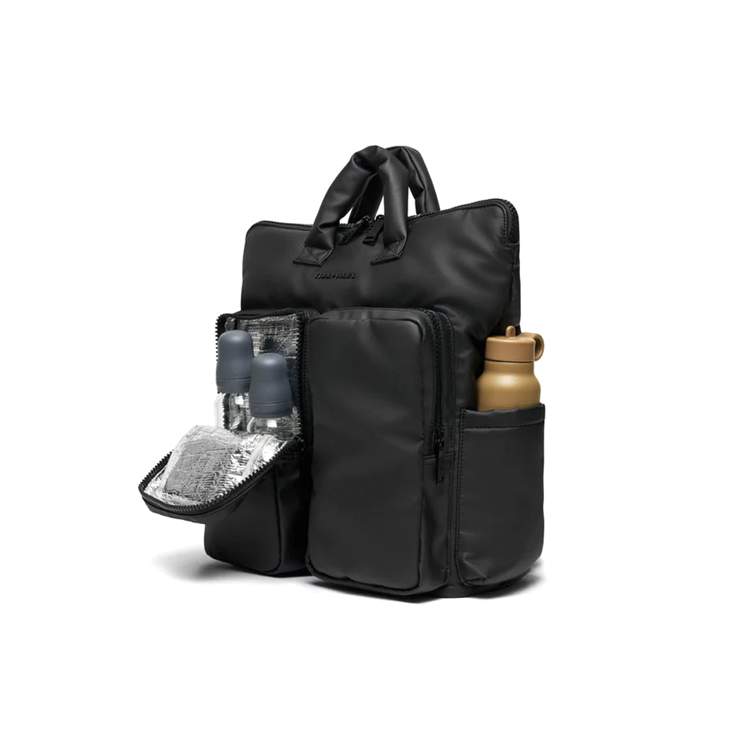 Tiba + Marl Ozzy Changing Tote - Matte Black-Changing Bags-Matte Black- | Natural Baby Shower