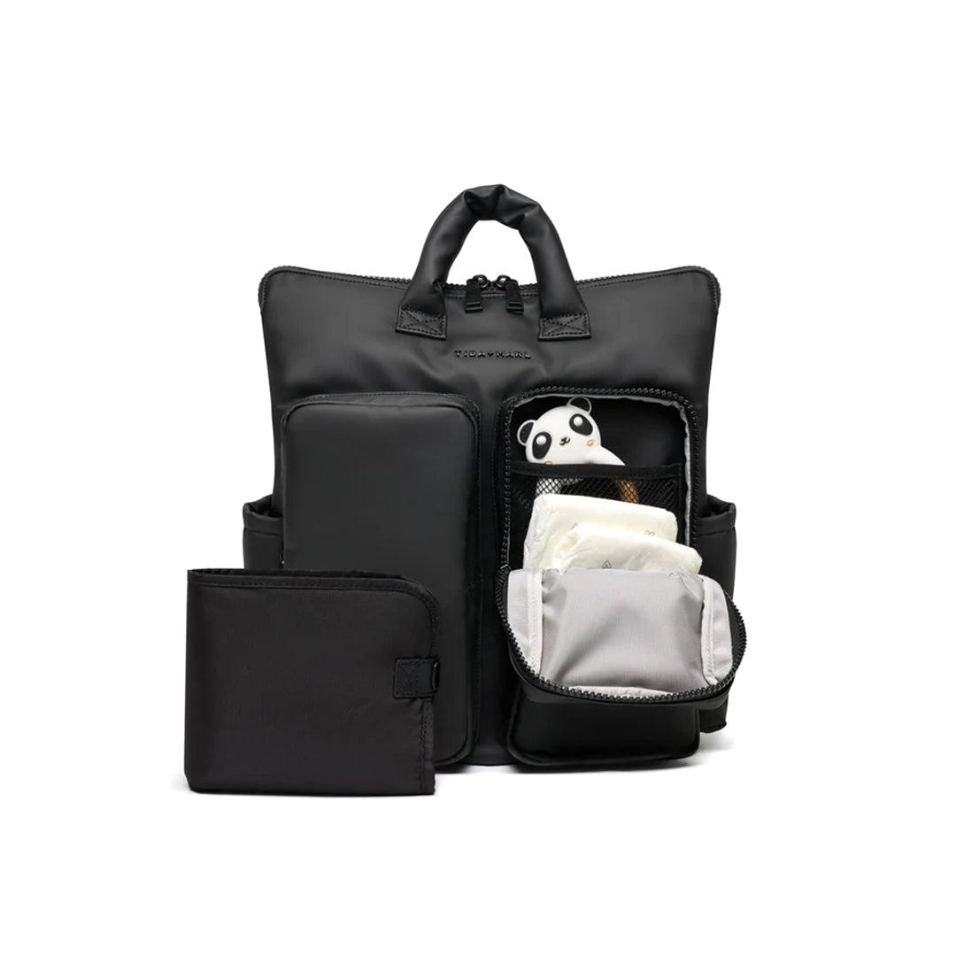 Tiba + Marl Ozzy Changing Tote - Matte Black-Changing Bags-Matte Black- | Natural Baby Shower