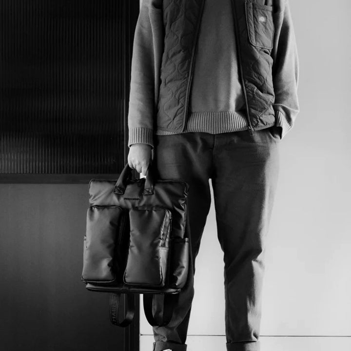 Tiba + Marl Ozzy Changing Tote - Matte Black-Changing Bags-Matte Black- | Natural Baby Shower