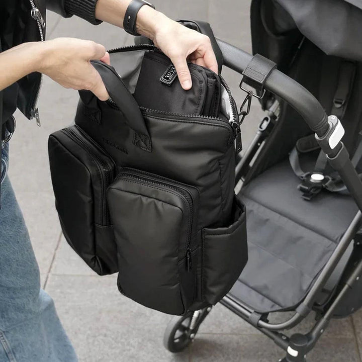 Tiba + Marl Ozzy Changing Tote - Matte Black-Changing Bags-Matte Black- | Natural Baby Shower