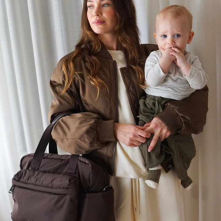 TIBA + MARL Phoenix Eco Holdall Changing Bag - Chocolate-Changing Bags-Chocolate-One Size | Natural Baby Shower