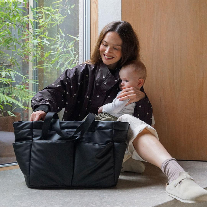 TIBA + MARL Pocket Tote - Black Rubber-Changing Bags-Black Rubber-One Size | Natural Baby Shower