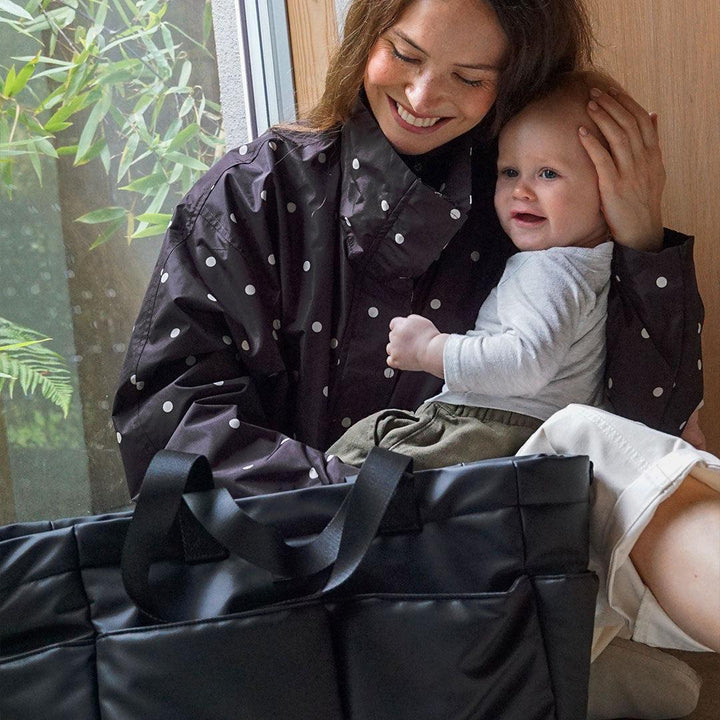 TIBA + MARL Pocket Tote - Black Rubber-Changing Bags-Black Rubber-One Size | Natural Baby Shower