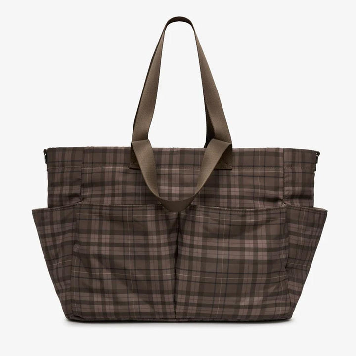TIBA + MARL Pocket Tote - Tartan-Changing Bags-Tartan-One Size | Natural Baby Shower