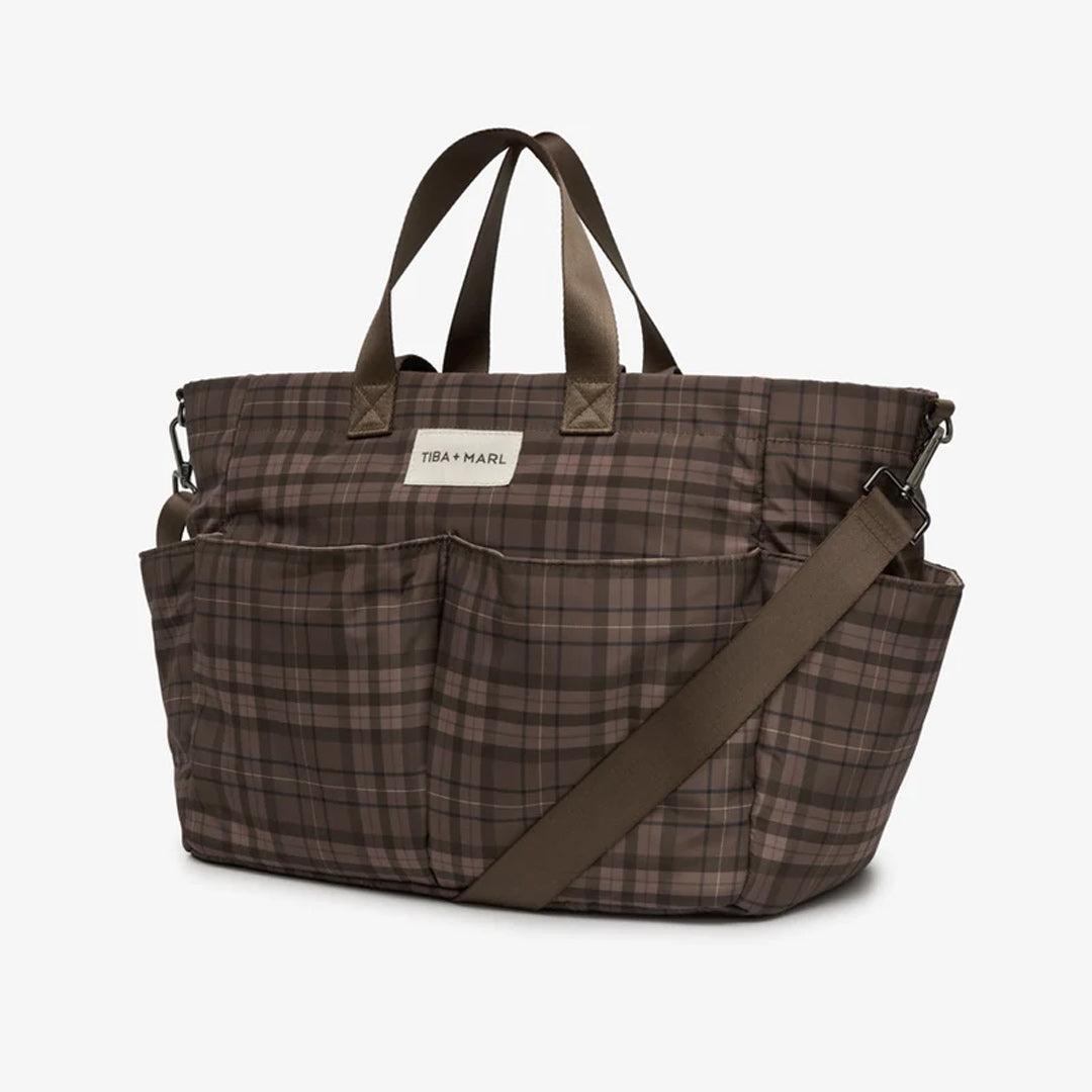 TIBA + MARL Pocket Tote - Tartan-Changing Bags-Tartan-One Size | Natural Baby Shower