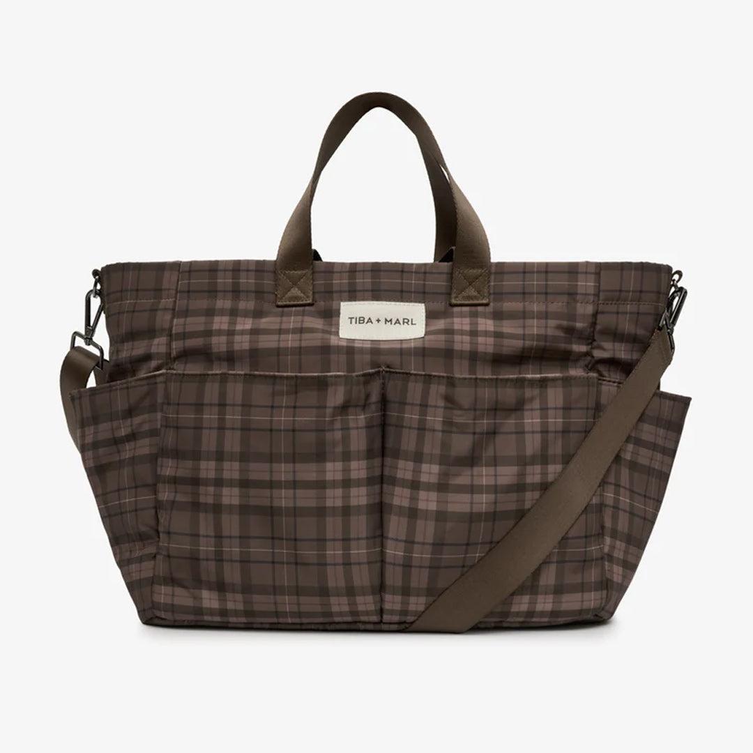 TIBA + MARL Pocket Tote - Tartan-Changing Bags-Tartan-One Size | Natural Baby Shower