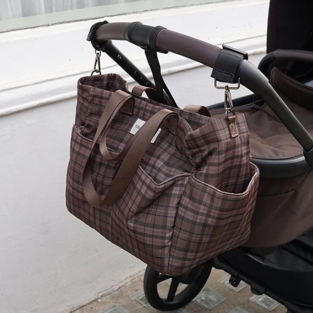 TIBA + MARL Pocket Tote - Tartan-Changing Bags-Tartan-One Size | Natural Baby Shower