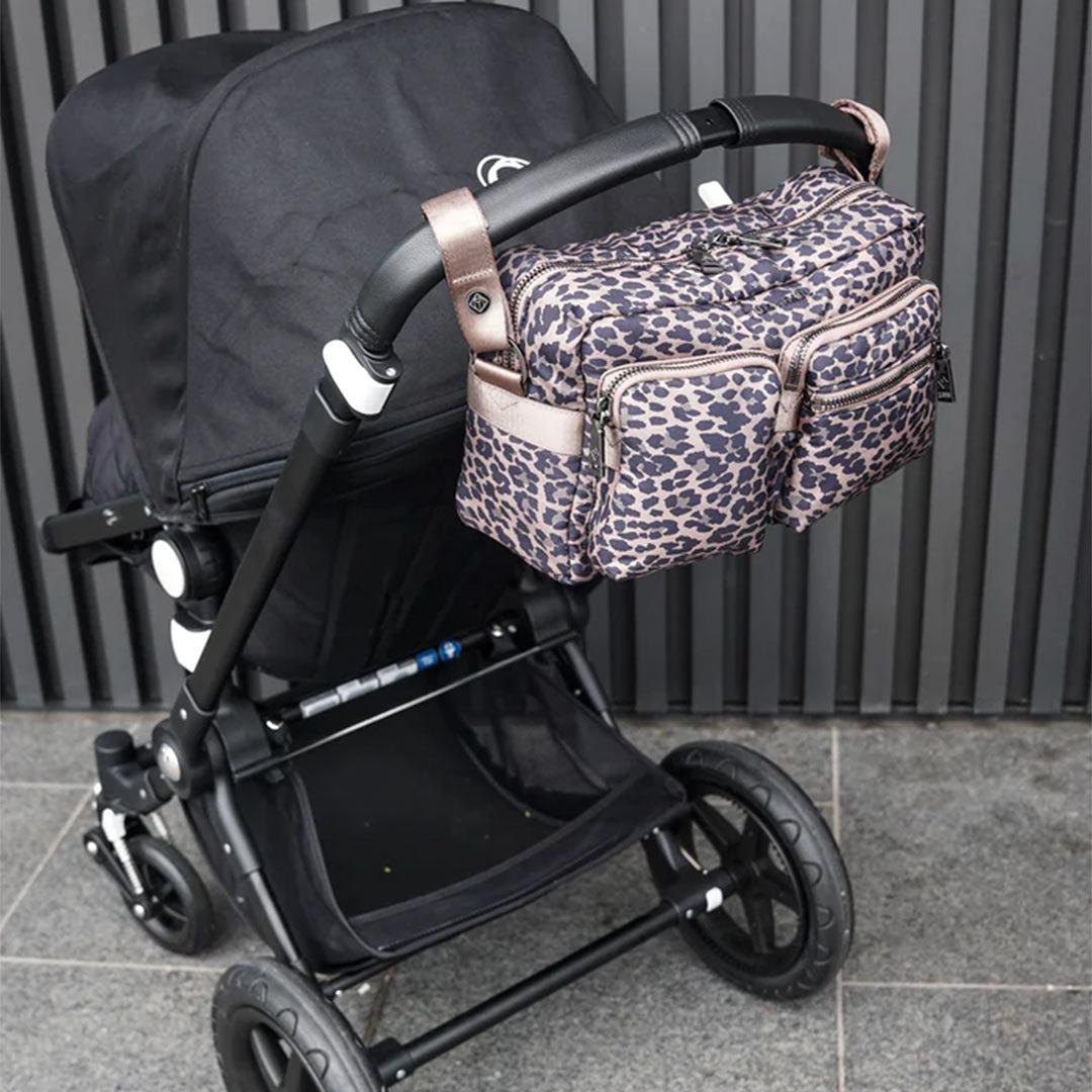 TIBA MARL Axel Buggy Organiser Changing Bag Tonal Brown Leopard