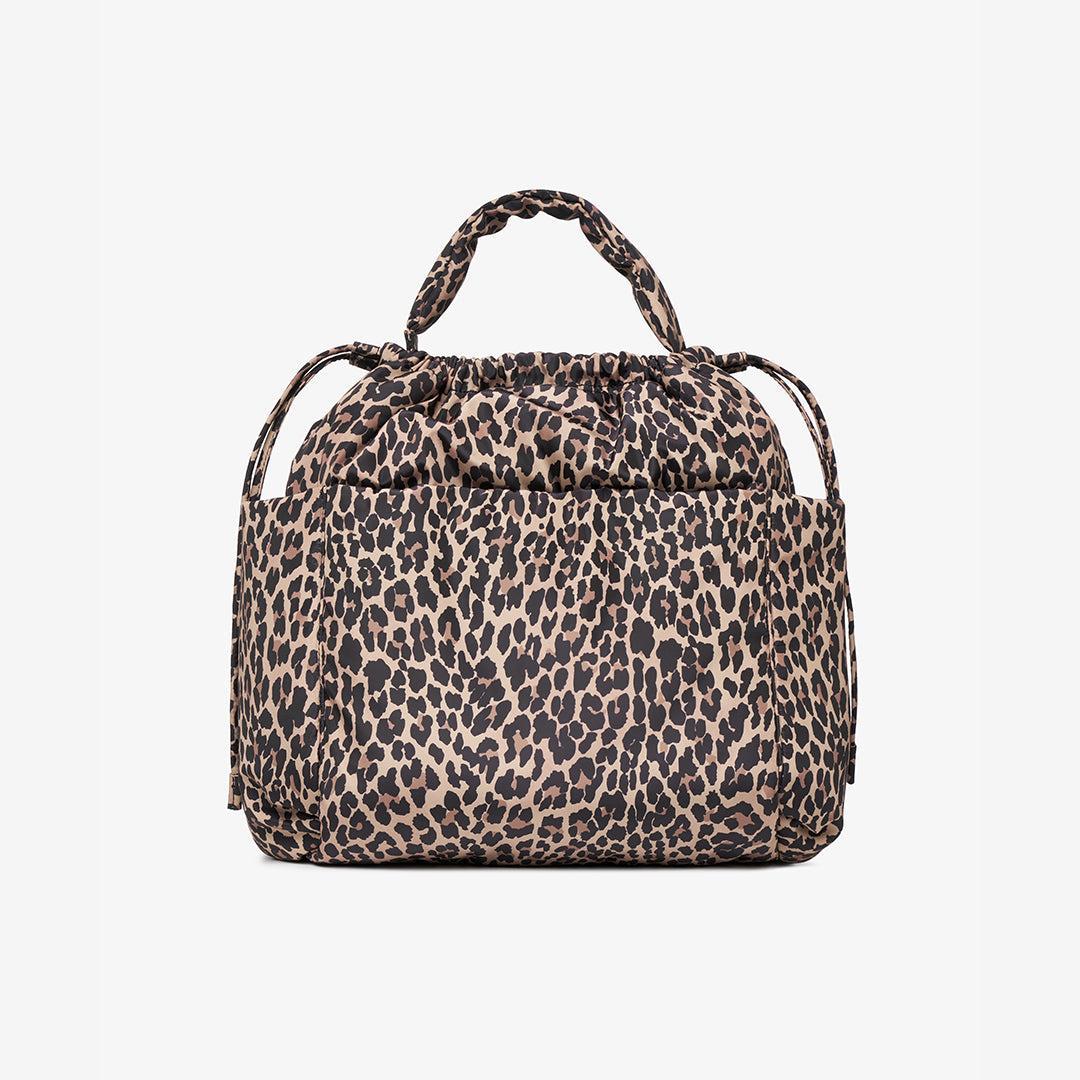 TIBA + MARL Luna Drawstring Tote Changing Bag - Leopard-Changing Bags-Leopard- | Natural Baby Shower