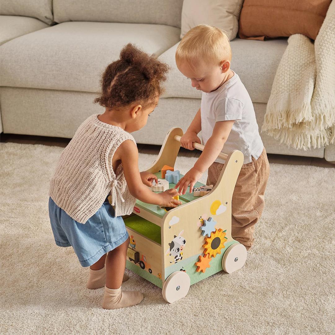 Tiny Love Farmers Funday Push & Play Wooden Walk Behind-Push-Alongs- | Natural Baby Shower
