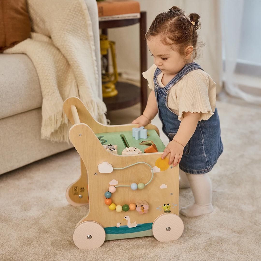 Tiny Love Farmers Funday Push & Play Wooden Walk Behind-Push-Alongs- | Natural Baby Shower