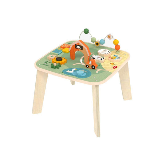 Tiny Love Farmers Funday Wooden Activity Table-Tables + Seating- | Natural Baby Shower