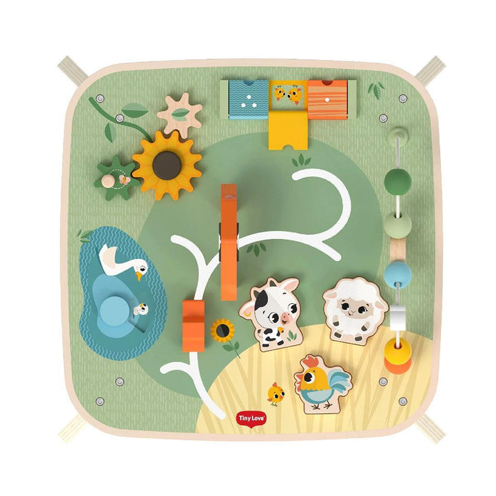 Tiny Love Farmers Funday Wooden Activity Table-Tables + Seating- | Natural Baby Shower
