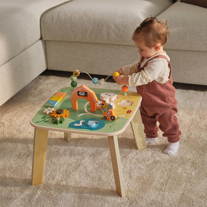 Tiny Love Farmers Funday Wooden Activity Table-Tables + Seating- | Natural Baby Shower