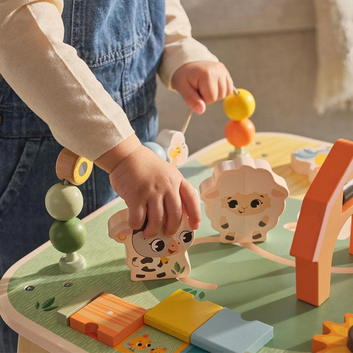 Tiny Love Farmers Funday Wooden Activity Table-Tables + Seating- | Natural Baby Shower