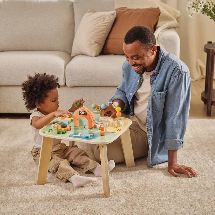 Tiny Love Farmers Funday Wooden Activity Table-Tables + Seating- | Natural Baby Shower