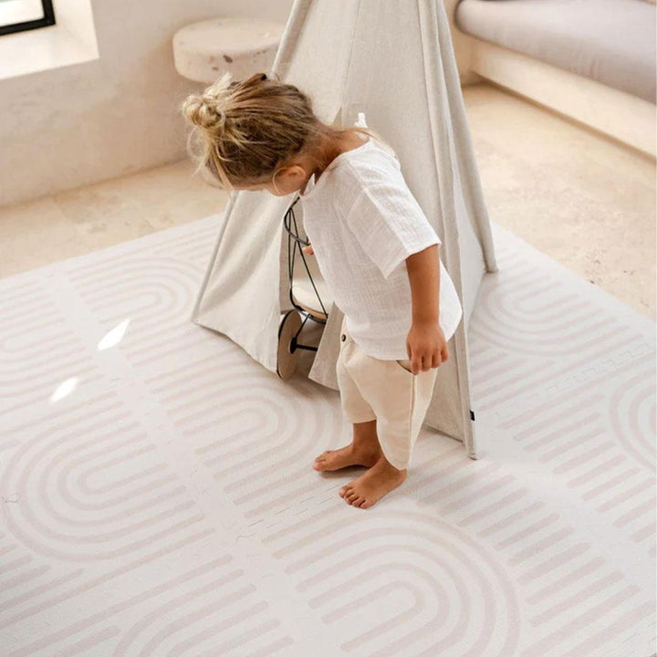 Toddlekind Prettier Playmat - Linen - Linear-Play Mats-Linen-Linear | Natural Baby Shower