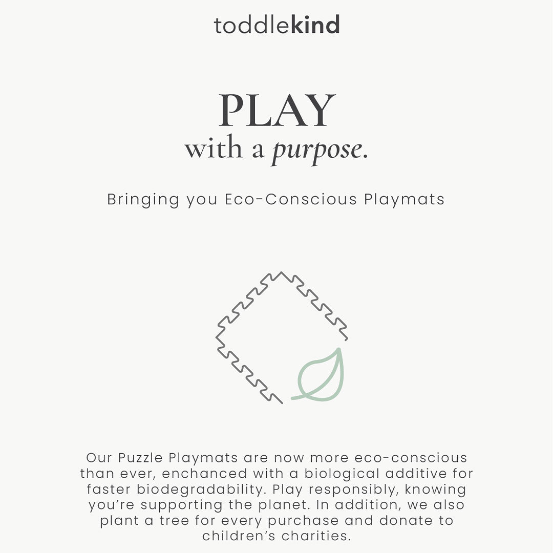Toddlekind Classic Puzzle Playmat - Classic Moss