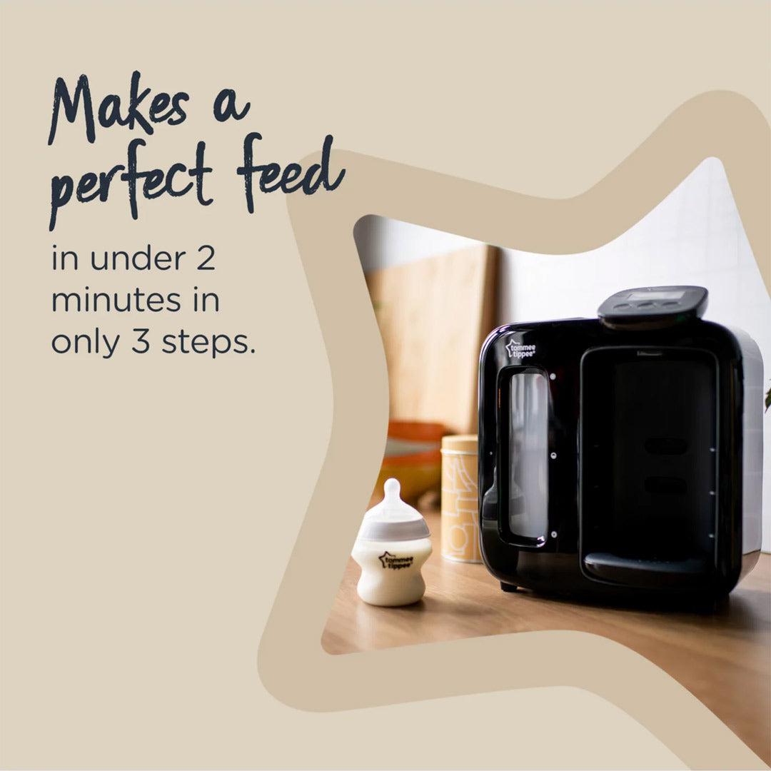 Tommee Tippee New Perfect Prep Day + Night - Black-Bottle Prep Machines-Black- | Natural Baby Shower