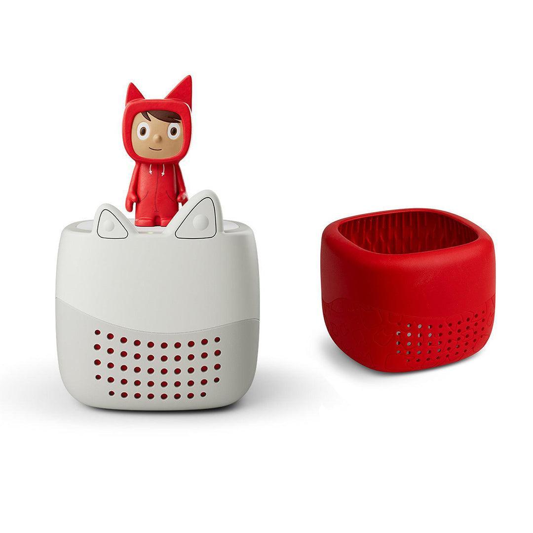 Tonies Toniebox Lite Starter Set + Lite Cover-Audio Players-Sunset Red- | Natural Baby Shower