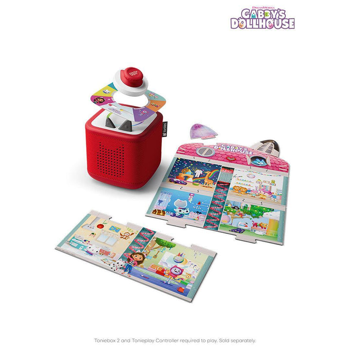 Tonies Gabby's Dollhouse - Gabby's Cat-tastic Scavenger Hunt Tonieplay Game-Audio Player Cards + Characters- | Natural Baby Shower