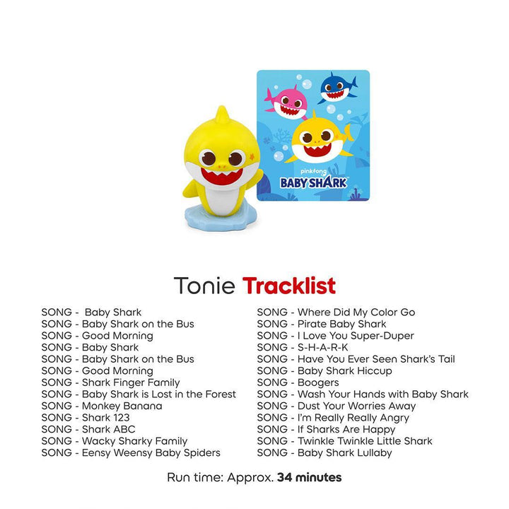 Tonies Baby Shark-Audio Player Cards + Characters- | Natural Baby Shower