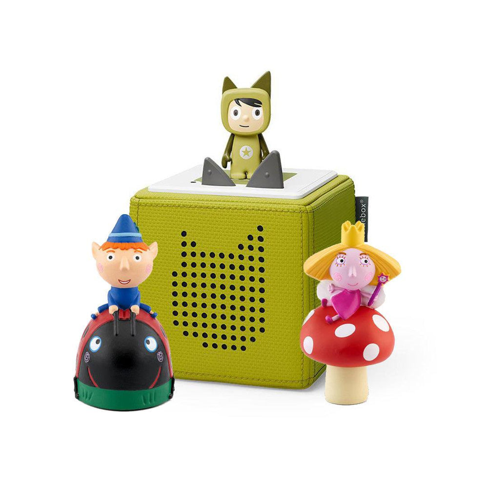 Tonies Ben & Holly's Little Kingdom Starter Bundle-Audio Player Cards + Characters-Green- | Natural Baby Shower