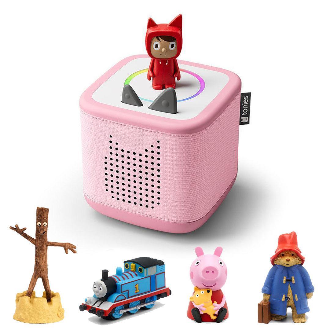 Tonies Toniebox 2 Bundle - Best Sellers (5pc)-Audio Players-Pink- | Natural Baby Shower