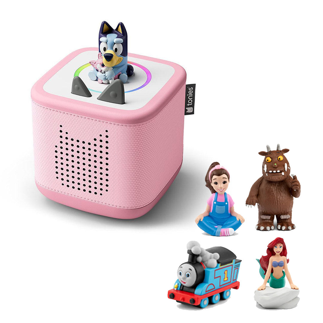 Tonies Toniebox 2 Bluey Build Your Own Bundle | Bluey + 4 Tonies-Audio Players- | Natural Baby Shower