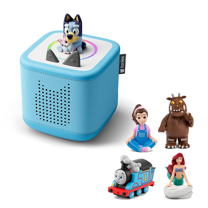 Tonies Toniebox 2 Bluey Build Your Own Bundle | Bluey + 4 Tonies-Audio Players- | Natural Baby Shower