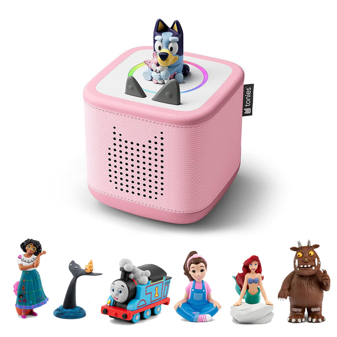 Tonies Toniebox 2 Bluey Build Your Own Bundle | Bluey + 6 Tonies-Audio Players- | Natural Baby Shower