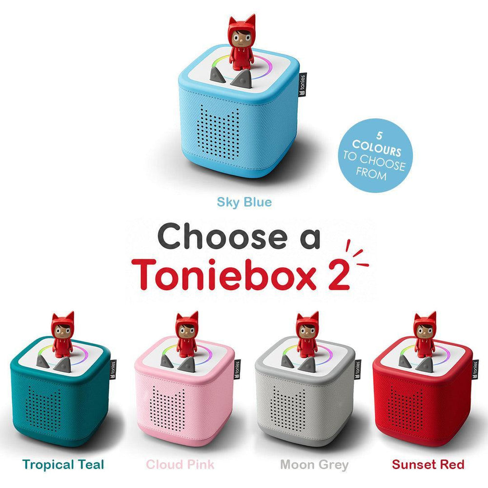 Tonies Toniebox 2 | Create Your Own Tonieplay Bundle (4pc)-Audio Players- | Natural Baby Shower