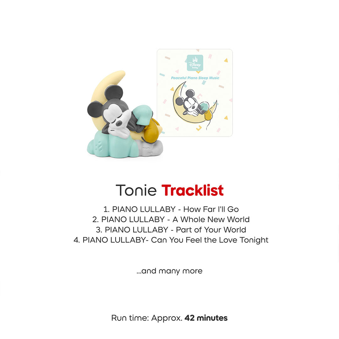 Tonies Disney Baby - Peaceful Piano Sleep Music-Audio Player Cards + Characters-Peaceful Piano Sleep Music- | Natural Baby Shower