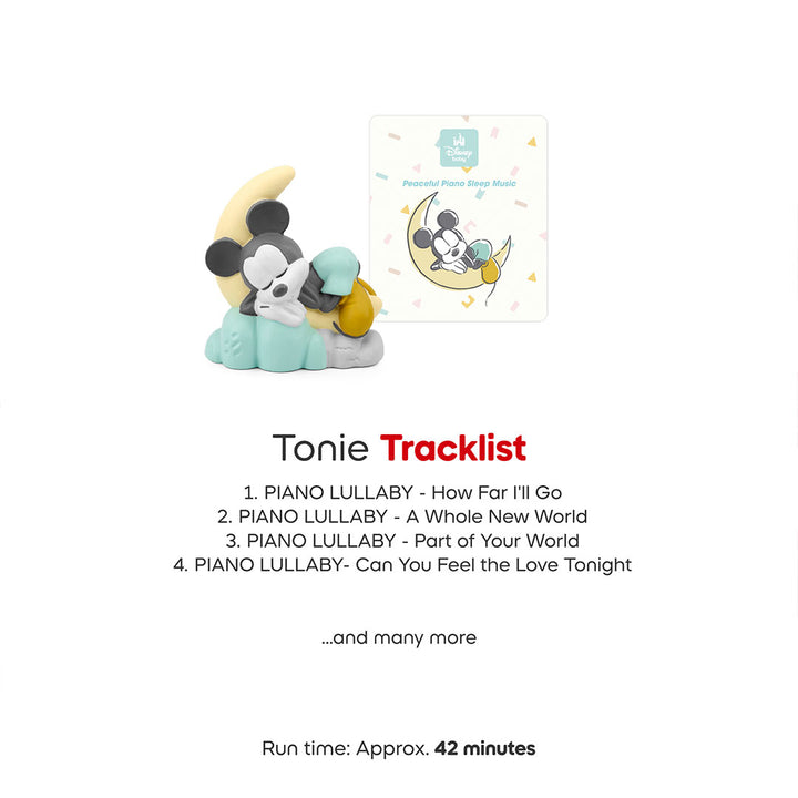 Tonies Disney Baby - Peaceful Piano Sleep Music-Audio Player Cards + Characters-Peaceful Piano Sleep Music- | Natural Baby Shower