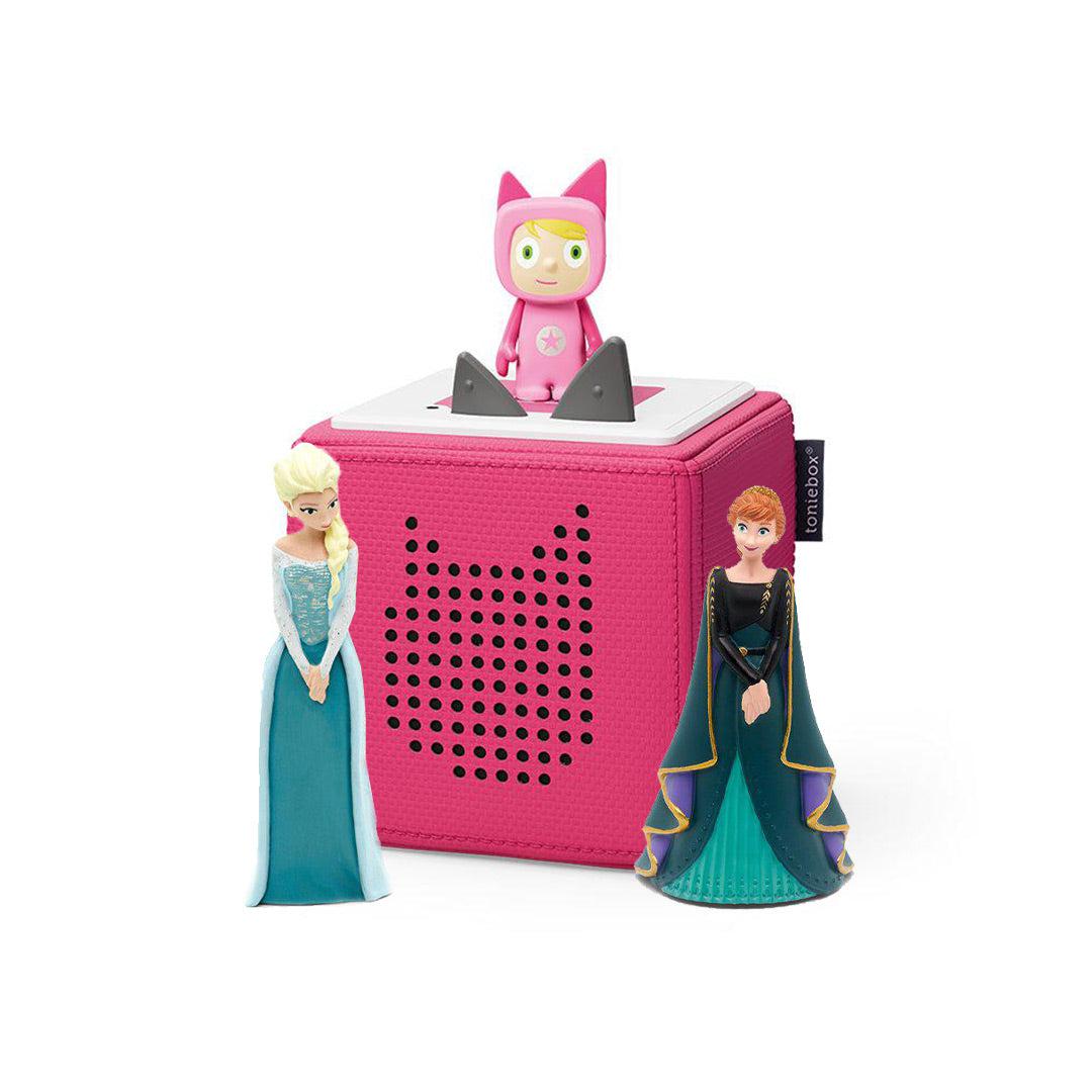 Tonies Disney Frozen Starter Bundle-Audio Player Cards + Characters-Pink- | Natural Baby Shower