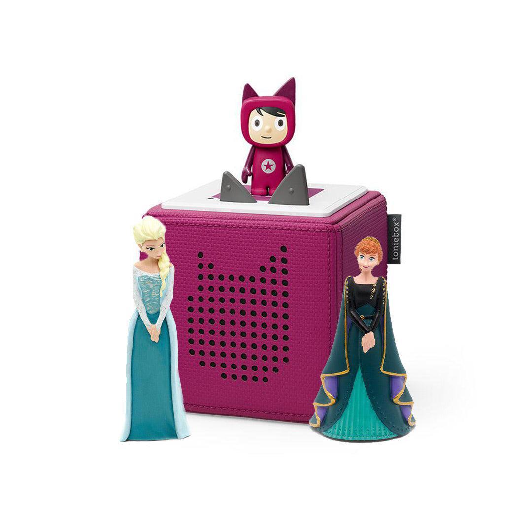 Tonies Disney Frozen Starter Bundle-Audio Player Cards + Characters-Purple- | Natural Baby Shower